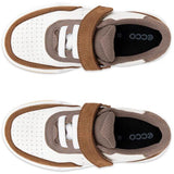 Ecco Camel/White/Marron Street Court K Läder