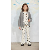 Mini Rodini Grey Melange Ritzratz Patch Stickad Cardigan