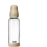 Bibs Vanilla GLOW Glass Baby Flaska Round Latex 1-Pack 240 Ml Medium Flow