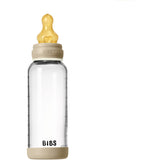 Bibs Vanilla GLOW Glass Baby Flaska Round Latex 1-Pack 240 Ml Medium Flow