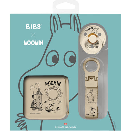Bibs Vanilla Moomin Present Sett Soothe & Go Latex Size 2