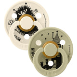 Bibs Ivory / Khaki X Moomins Napp Colour Stinky 2-Pack Latex