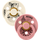Bibs Ivory / Dusty Pink X Moomins Napp Colour Little My 2-Pack Latex