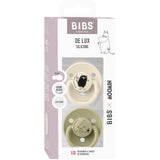 Bibs Ivory / Khaki X Moomins Napp De Lux Stinky 2-Pack Silikon