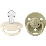 Bibs Ivory / Khaki X Moomins Napp De Lux Stinky 2-Pack Silikon