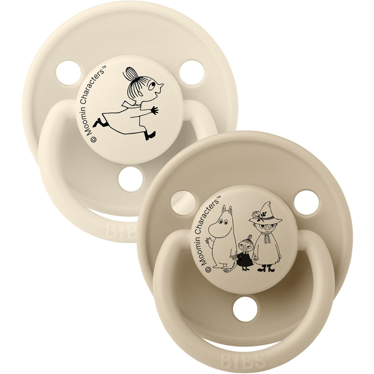 Bibs Ivory / Vanilla X Moomins Napp De Lux Little My 2-Pack Silikon