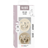 Bibs Ivory / Vanilla X Moomins Napp De Lux Little My 2-Pack Silikon