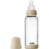 Bibs Vanilla GLOW Glass Baby Flaska Round Silikon 1-Pack 240 Ml Medium Flow