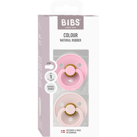 Bibs Petal / Baby Pink Napp Colour 2-Pack Latex