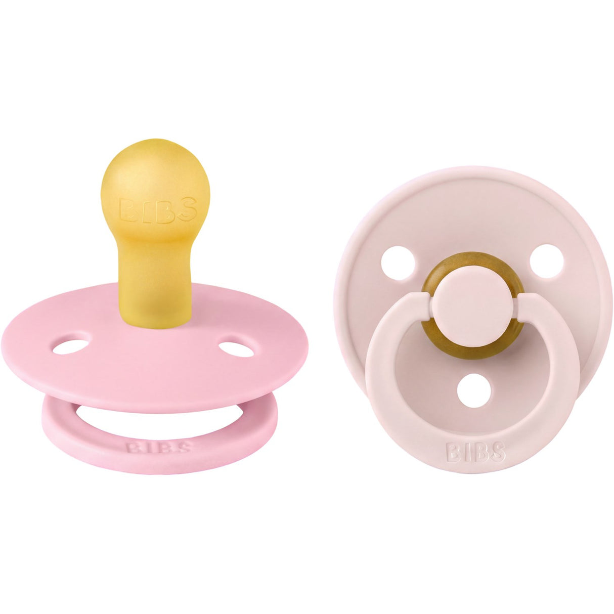 Bibs Petal / Baby Pink Napp Colour 2-Pack Latex