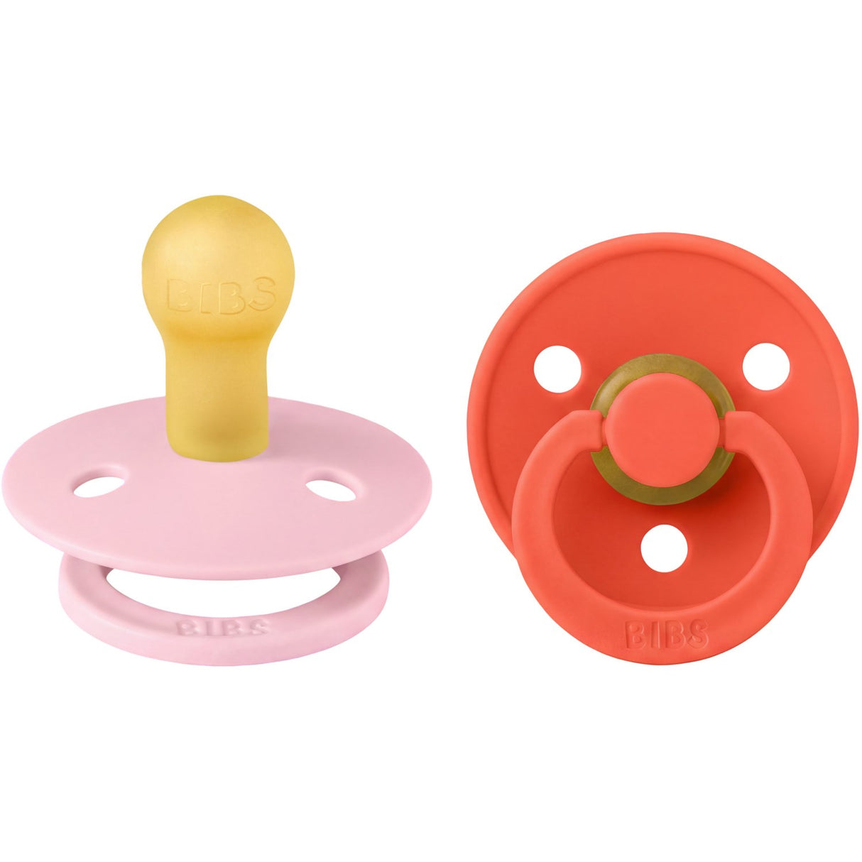 Bibs Baby Pink / Tango Napp Colour 2-Pack Latex