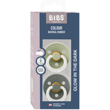 Bibs Sage GLOW / Pine GLOW Napp Colour 2-Pack Latex