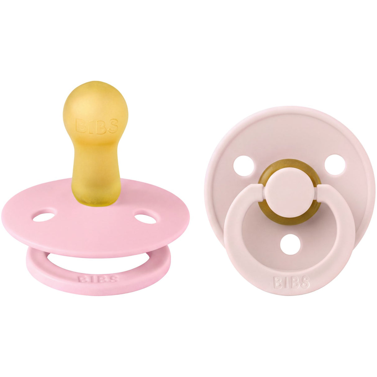 Bibs Petal / Baby Pink Napp Colour 2-Pack Latex