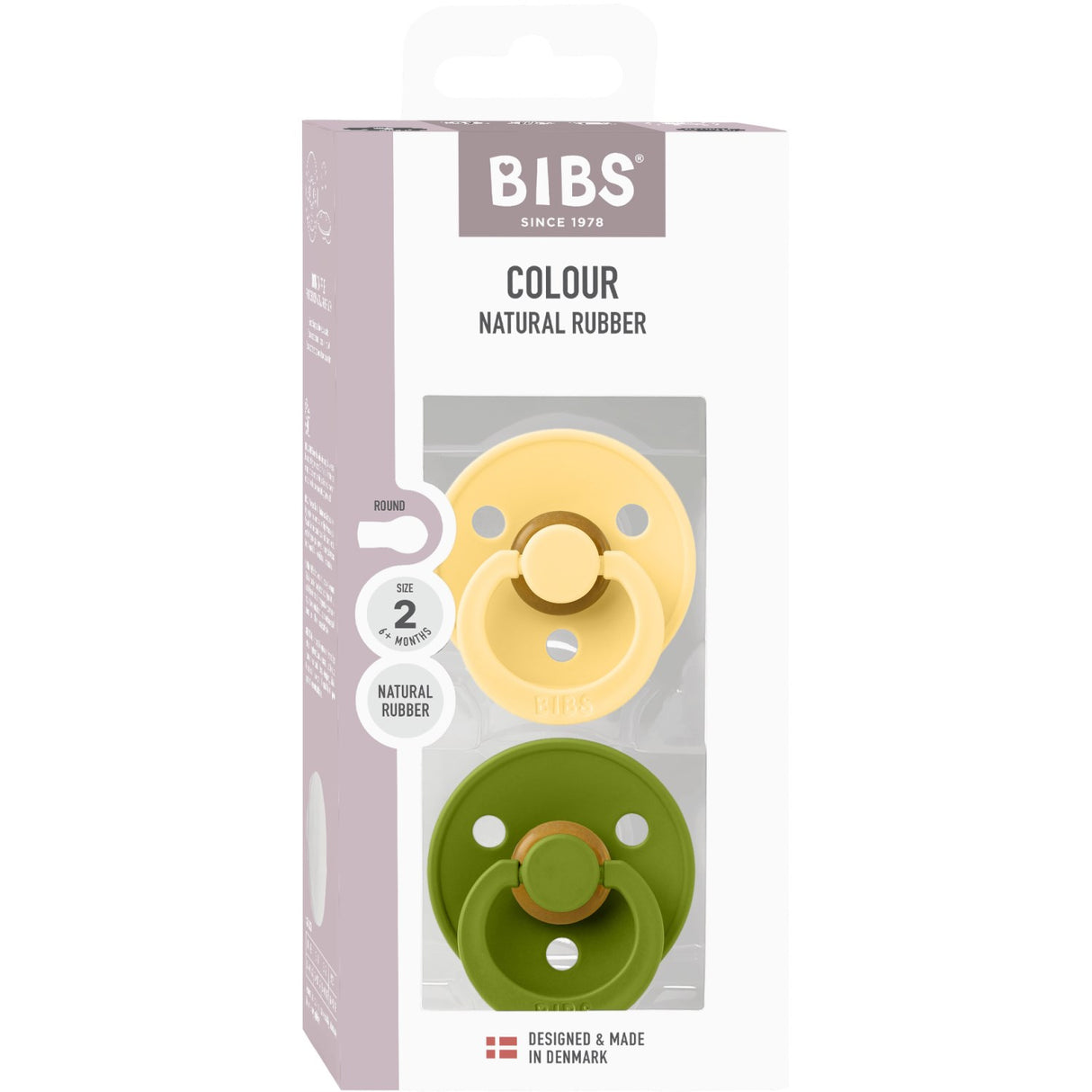 Bibs Pale Butter / Wasabi Napp Colour 2-Pack Latex