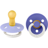 Bibs Hush GLOW / Grape GLOW Napp Colour 2-Pack Latex