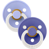 Bibs Hush GLOW / Grape GLOW Napp Colour 2-Pack Latex