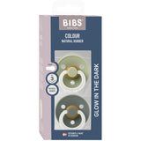 Bibs Sage GLOW / Pine GLOW Napp Colour 2-Pack Latex