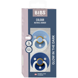 Bibs Sky Blue GLOW / Cornflower GLOW Napp Colour 2-Pack Latex