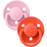 Bibs Baby Pink / Tango Napp De Lux 2-Pack Silikon