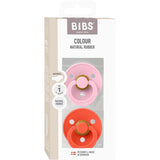 Bibs Baby Pink / Tango Napp Colour 2-Pack Anatomical Latex