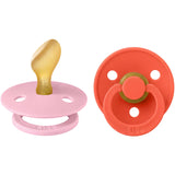 Bibs Baby Pink / Tango Napp Colour 2-Pack Anatomical Latex
