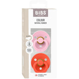 Bibs Baby Pink / Tango Napp Colour 2-Pack Anatomical Latex
