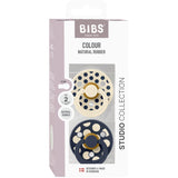 Bibs Ivory / Deep Space Napp Studio Colour 2-Pack Polka Mix Latex