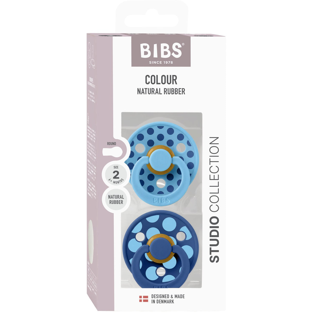 Bibs Breeze / Cornflower Napp Studio Colour 2-Pack Polka Mix Latex