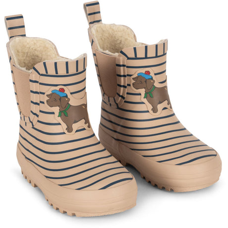 Konges Sløjd Stripe La Mer Roi Printed Rain Stövlar