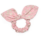 Lalaby Pink Flower Cord Scrunchie Rosett