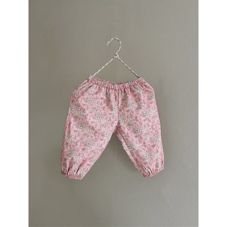 Lalaby Pink Flower Cord Pixi Byxor