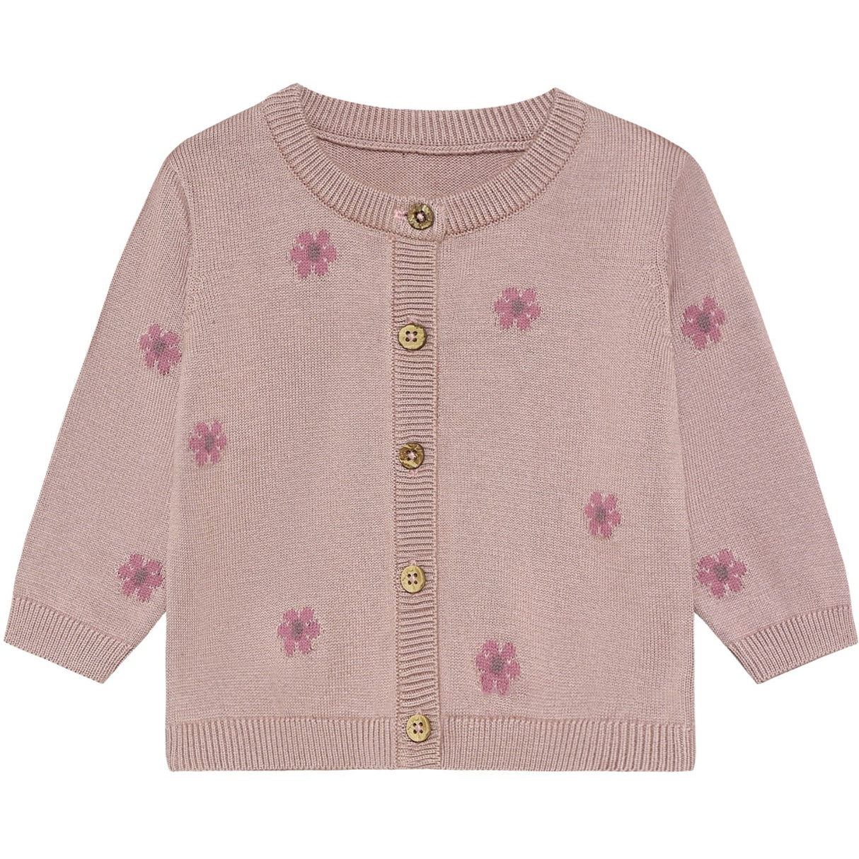 Minymo Fawn Cardigan Stickad