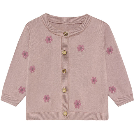 Minymo Fawn Cardigan Stickad