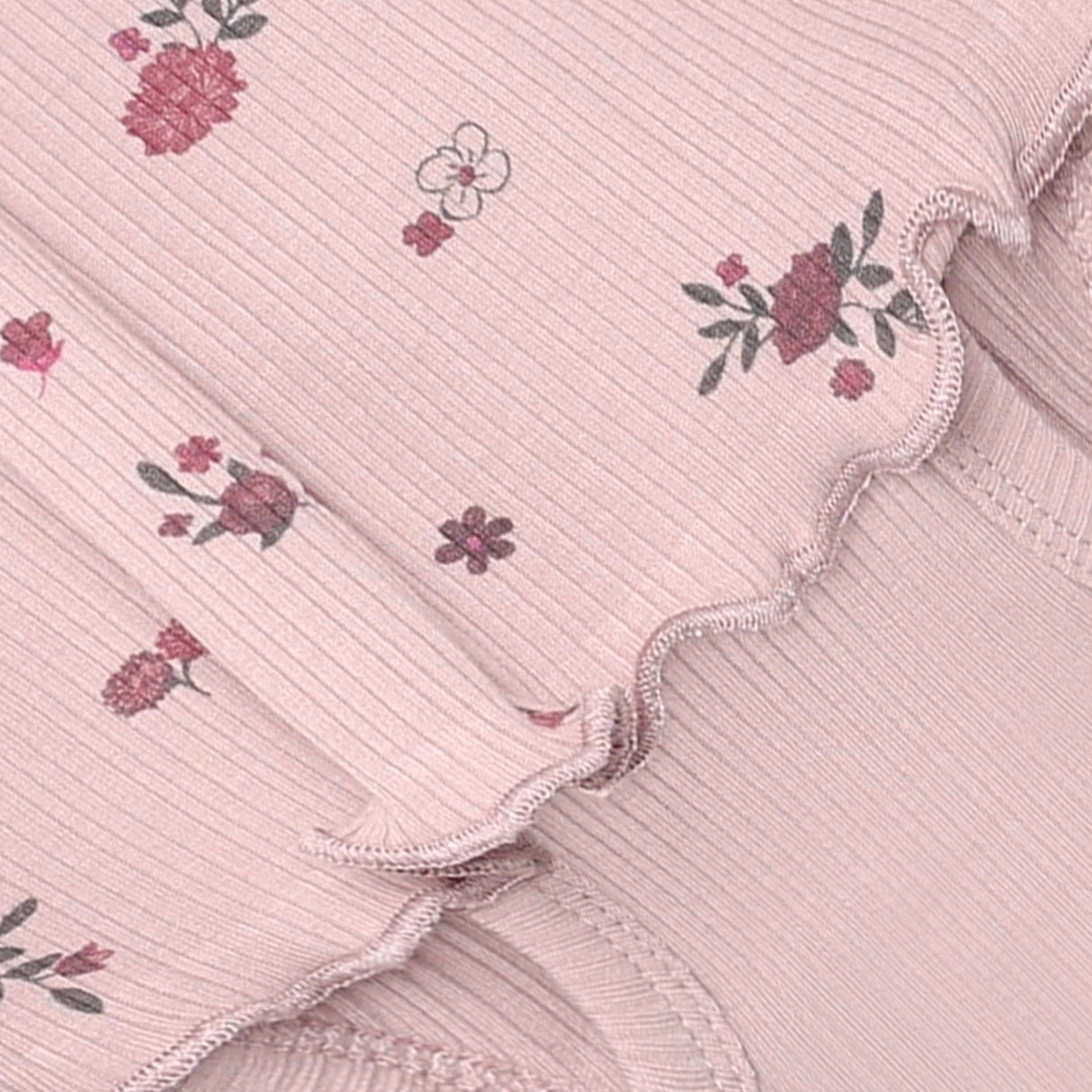 Minymo Fawn Body Klänning Ls Aop Rib