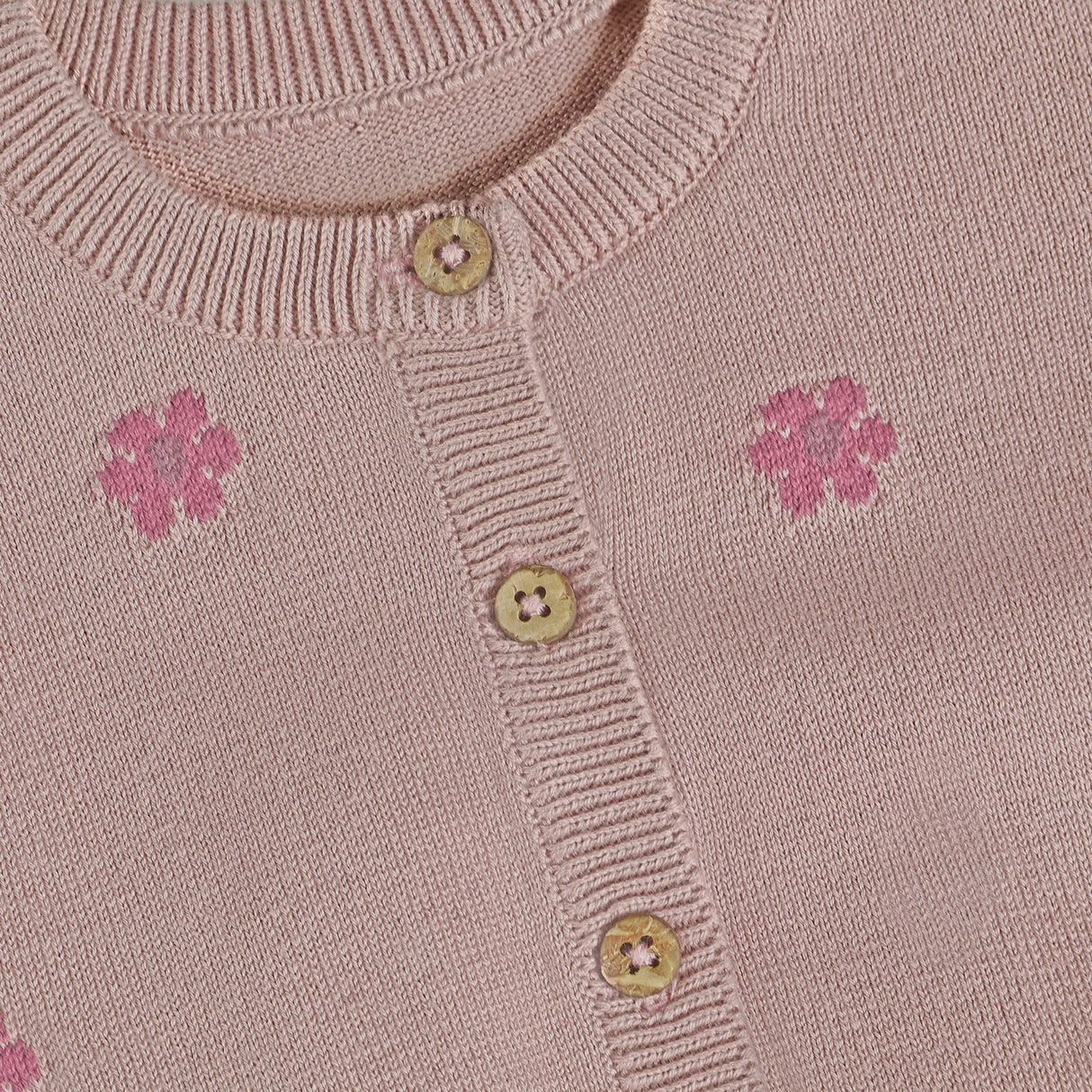 Minymo Fawn Cardigan Stickad
