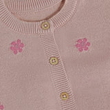 Minymo Fawn Cardigan Stickad