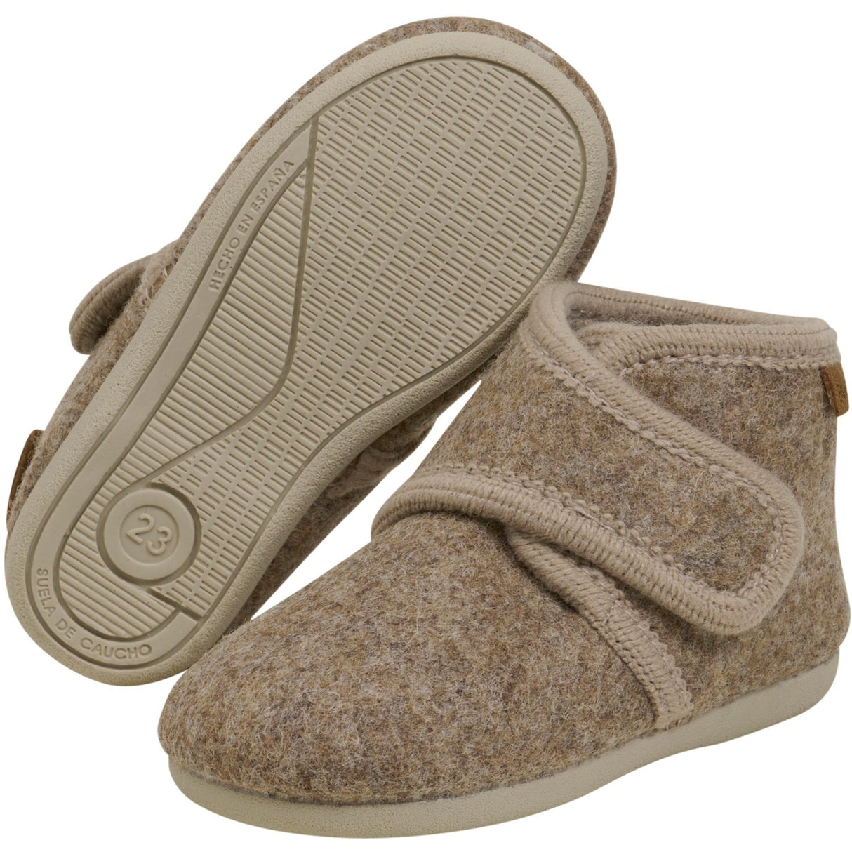 En Fant Walnut Melange ull tossor Kardborreband