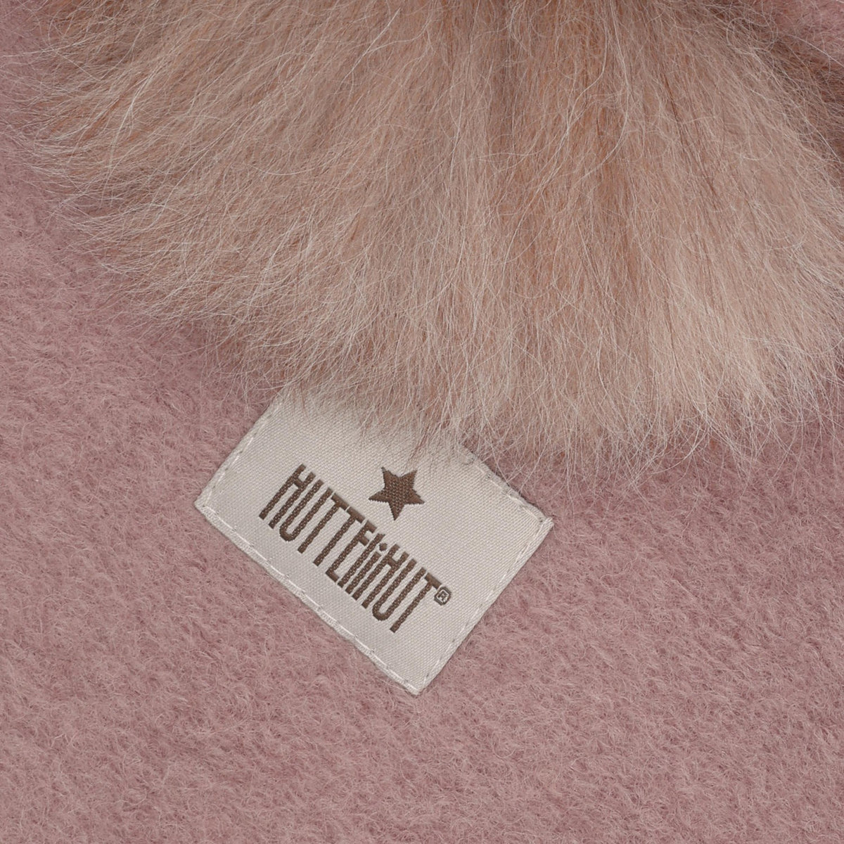Huttelihut Deauville Mauve Elefanthatt Ull Alpaca Pompoms