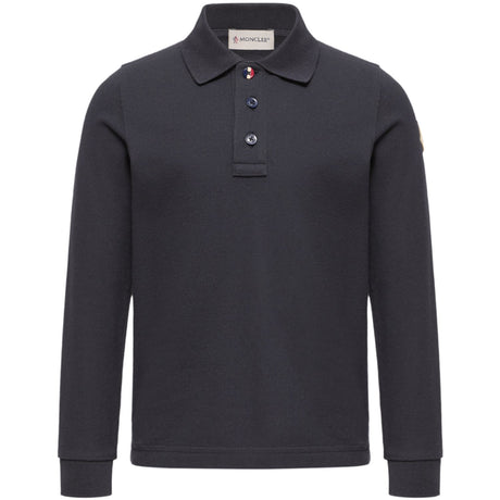 Moncler Navy Ls Pikétröja