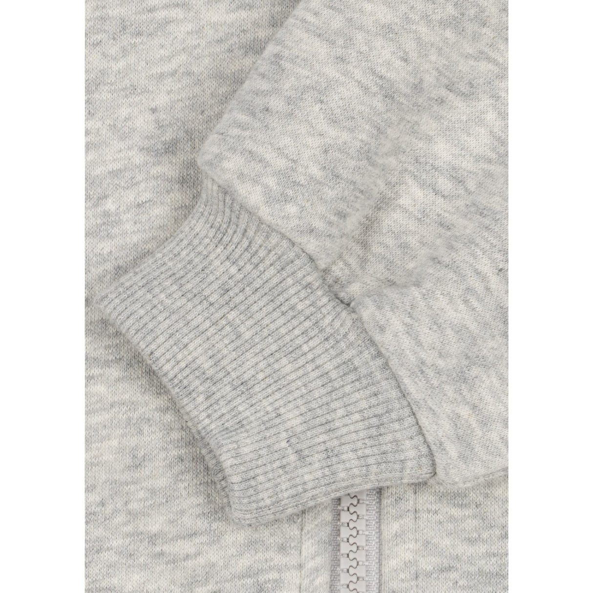 Konges Sløjd Grey Melange Lou Sweat Zip Huva Gots