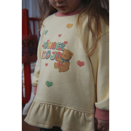 Konges Sløjd Banana Crepe Spotty Frill Sweat Gots