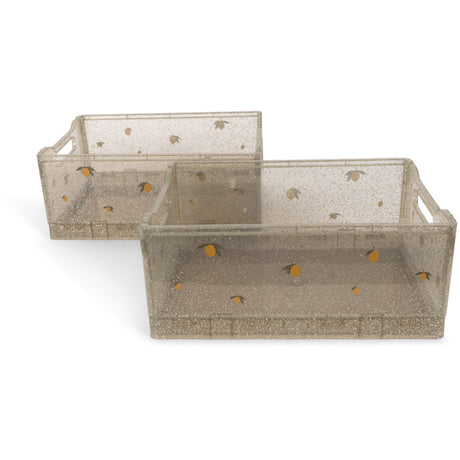 Konges Sløjd Sparkling Blue 2 Pack Glitter Förvaring Box