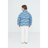 TinyCottons Stone Winter Flowers Kort Quiltad Jacka