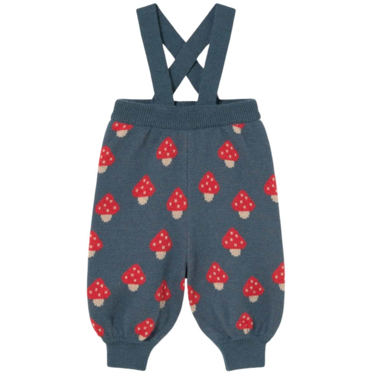 TinyCottons Stone Tiny Mushrooms Baby Stickad Pant
