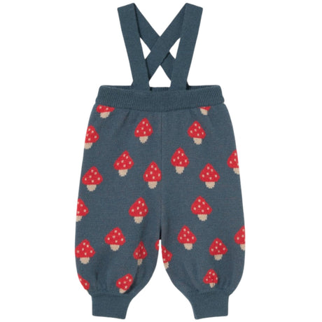 TinyCottons Stone Tiny Mushrooms Baby Stickad Pant