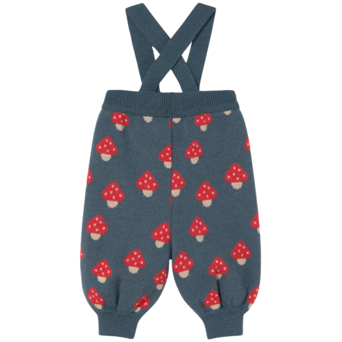 TinyCottons Stone Tiny Mushrooms Baby Stickad Pant