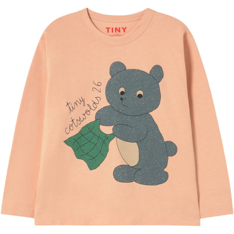 TinyCottons Dark Nude Björn Graphic Sleeve Tee