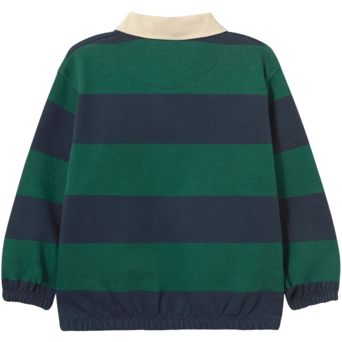 TinyCottons Dark Green Navy Stripes Pikétröja Sweatshirt