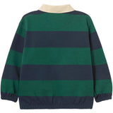 TinyCottons Dark Green Navy Stripes Pikétröja Sweatshirt
