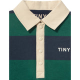 TinyCottons Dark Green Navy Stripes Pikétröja Sweatshirt